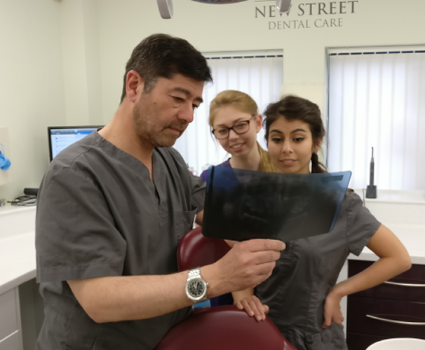 New Street Dental Care team working to help a patient 