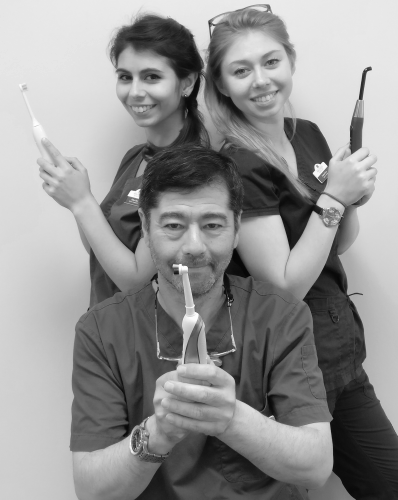 Chloe, Clarissa and Julian Chen, the team members of New Street Dental Care